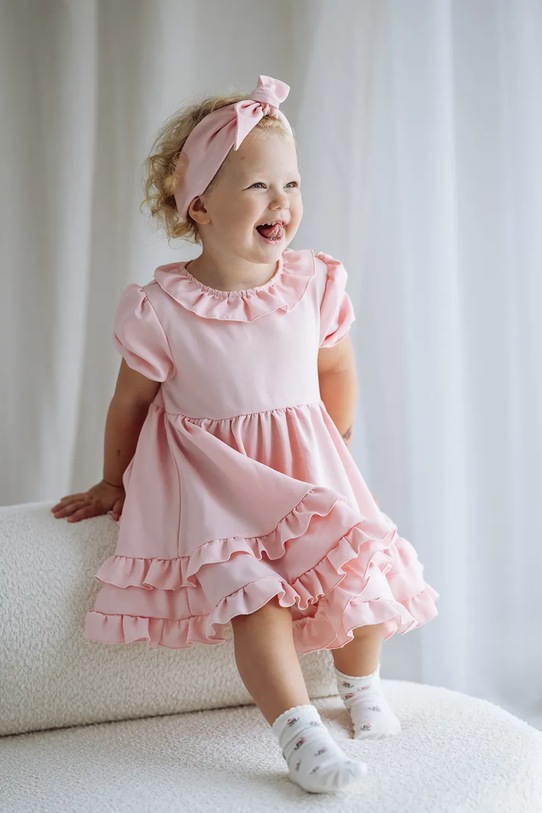 Jamiks opaska na głowę niemowlęca AMANTHA różowy AMANTHA.Opaska.JLI096.G