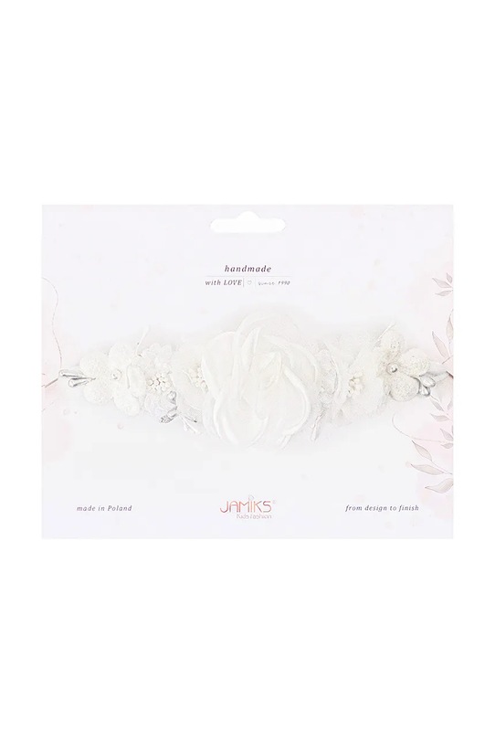 Jamiks opaska do włosów dziecięca CATHERINE biały CATHERINE.Opas.JLI008.G