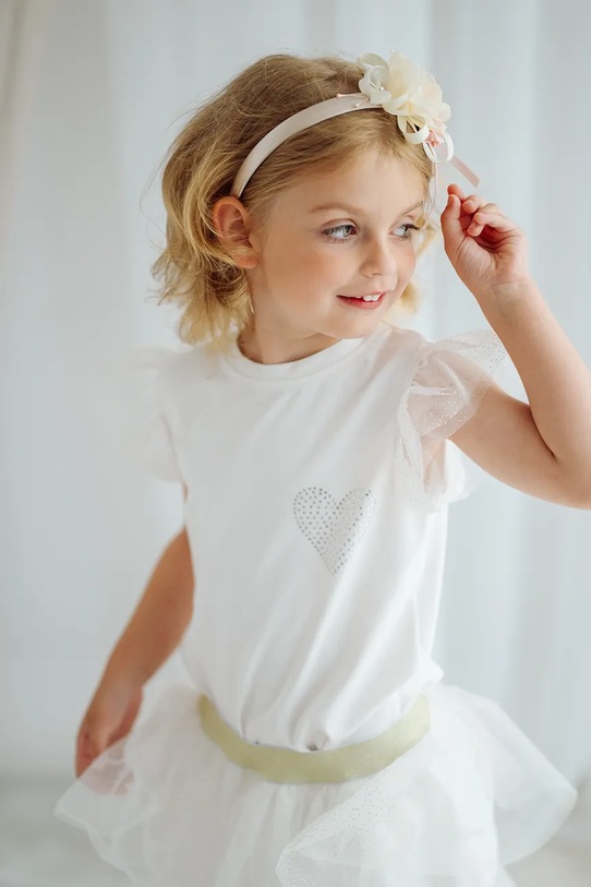 Dziewczynka Jamiks opaska do włosów dziecięca CELINE CELINE.Opaska.JLI016.G beżowy