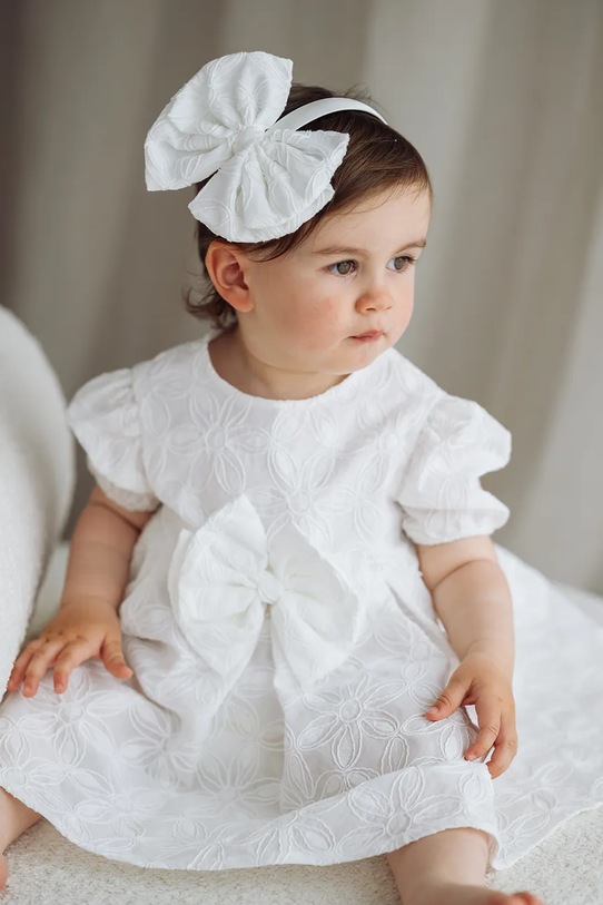 Dziewczynka Jamiks opaska do włosów dziecięca HERVIA HERVIA.Opaska.JLI037.G biały