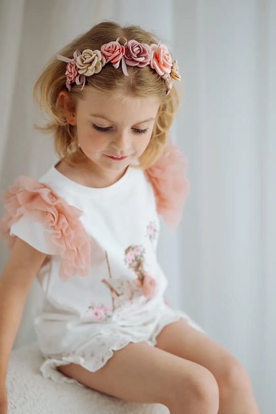 Jamiks opaska do włosów dziecięca REBECCA różowy REBECCA.Opaska.JLI001.G