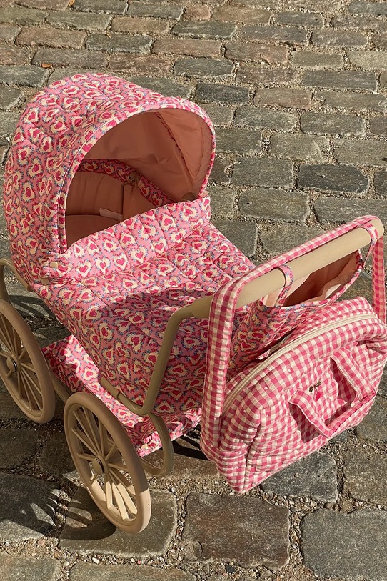 Konges Sløjd τσάντα για καροτσάκι για κούκλες παιδική βαμβακερή ροζ KS105329.PPY2