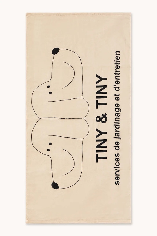 Tinycottons ręcznik bawełniany dziecięcy TINY & TINY TOWEL SS26.571 beżowy SS26