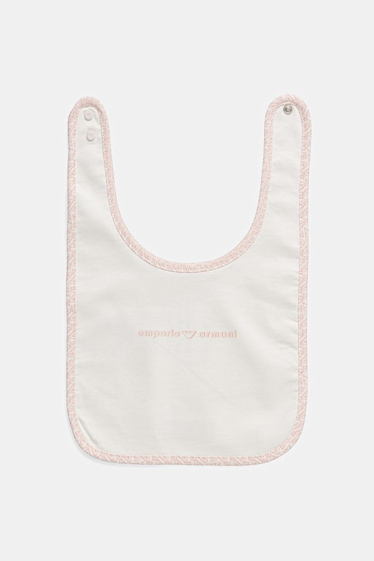 Emporio Armani śliniak dwustronny niemowlęcy 2-pack EY000007.AF22049 różowy SS26