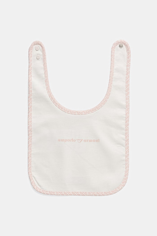 Emporio Armani śliniak dwustronny niemowlęcy 2-pack EY000007.AF22049 różowy SS26