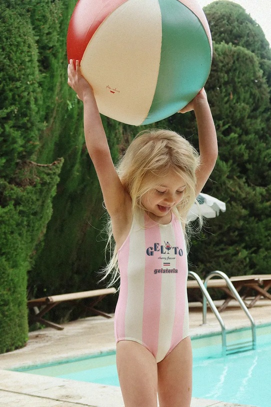 Konges Sløjd gyerek úszógumi SWIM RING AND BEACH BALL SET többszínű KS105094.PPY2