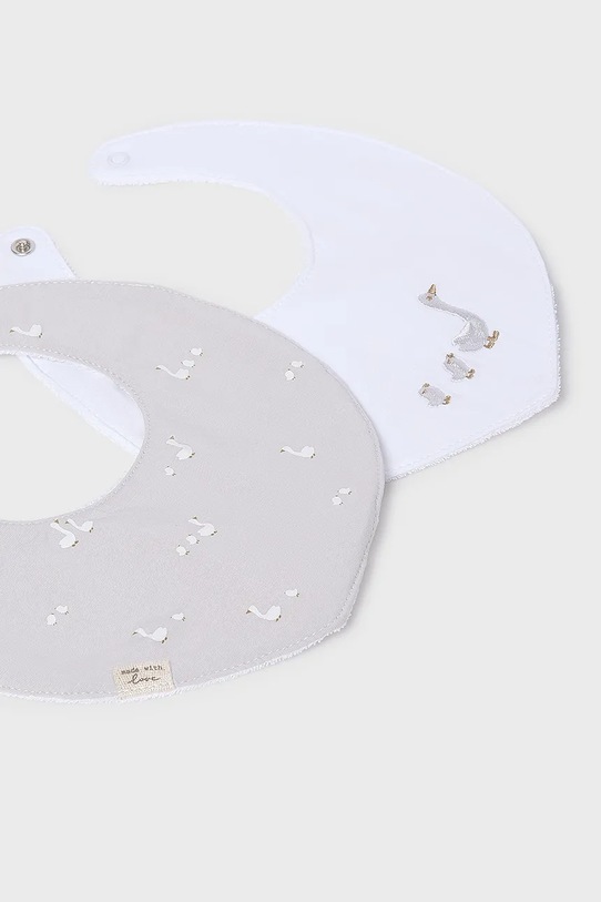 Βρεφική σαλιάρα Mayoral Newborn 2-pack 9073.1A.Newborn.PPY2 γκρί SS26