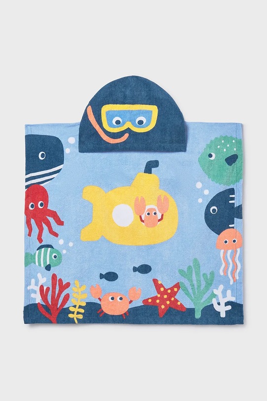 Παιδική βαμβακερή πετσέτα Mayoral Newborn 9114.1Q.Newborn.PPY2 μπλε SS26