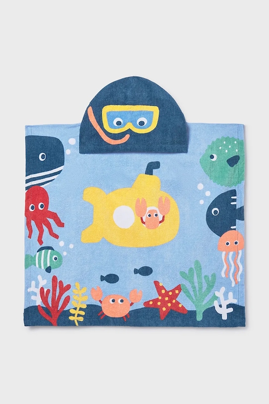 Παιδική βαμβακερή πετσέτα Mayoral Newborn 9114.1Q.Newborn.PPY2 μπλε SS26