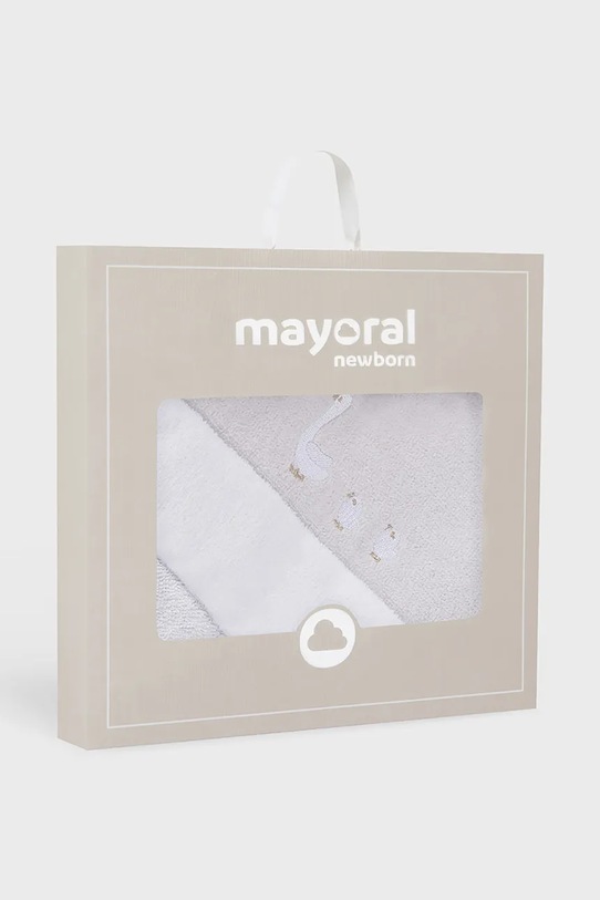 Mayoral Newborn ręcznik bawełniany dziecięcy szary 9117.1A.Newborn.PPY2