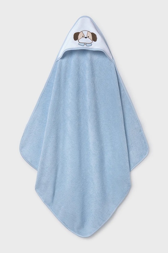 Mayoral Newborn ręcznik z kapturem dziecięcy niebieski 9118.1B.Newborn.PPY2