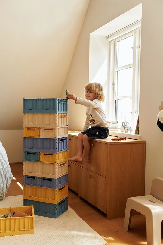 Liewood pojemnik do przechowywania Weston Storage Box M 2-pack LW14677.PPY2 żółty