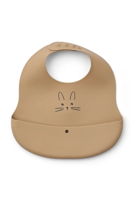 Chłopiec Liewood śliniak Ember Printed Bib 2-pack LW20119.PPY2 beżowy