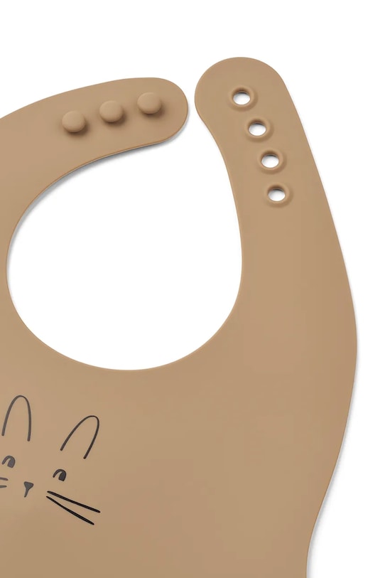 Liewood śliniak Ember Printed Bib 2-pack beżowy LW20119.PPY2