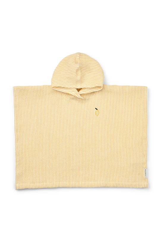 Liewood ręcznik plażowy bawełniany Paco Poncho Embroidery żółty LW20403.PPY2