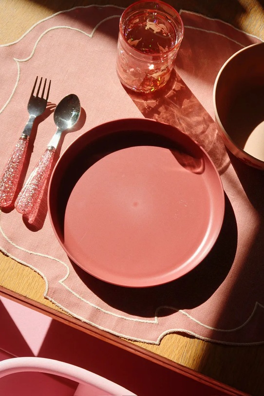 Chłopiec Konges Sløjd kubek dziecięcy 2 PACK GLITTER CUPS 2-pack KS104588.PPY2 pomarańczowy