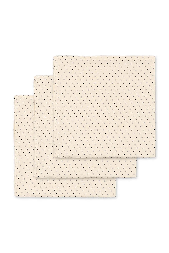 Konges Sløjd pieluszka niemowlęca bawełniana MUSLIN CLOTH GOTS 3-pack 3-pack biały KS104610.PPY2