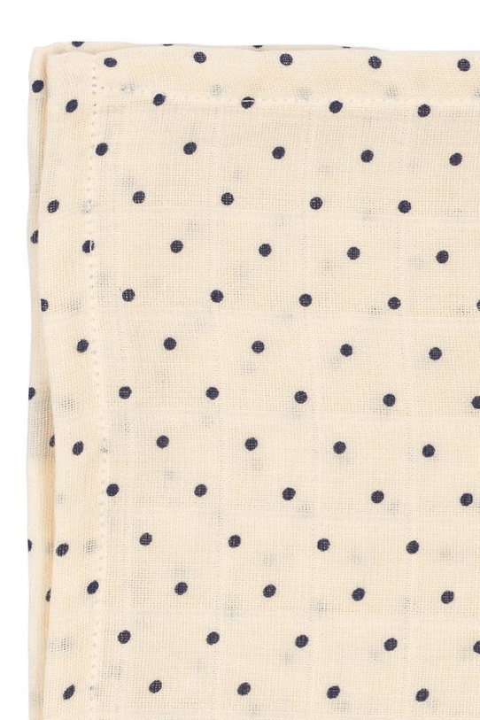 Chłopiec Konges Sløjd pieluszka niemowlęca bawełniana MUSLIN CLOTH GOTS 3-pack KS104610.PPY2 biały