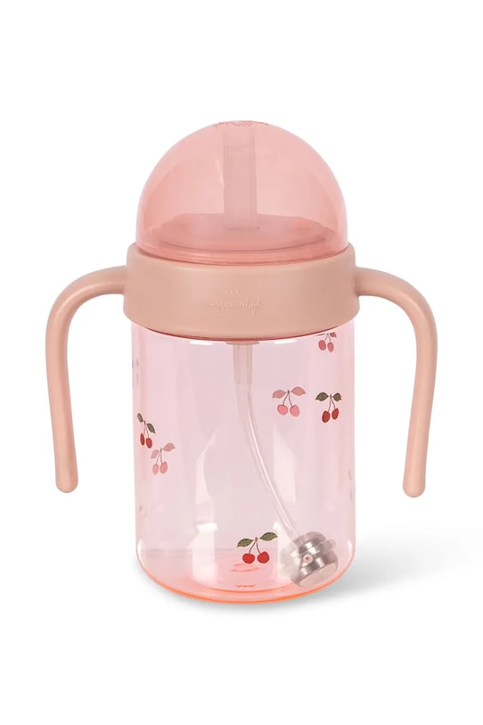 Konges Sløjd butelka dla dzieci BOTTLE WITH HANDLE różowy KS104707.PPY2