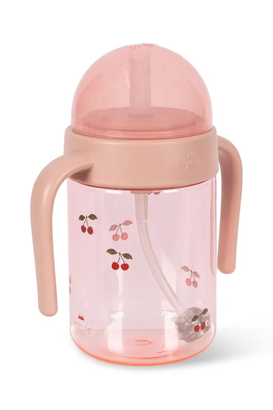 Konges Sløjd butelka dla dzieci BOTTLE WITH HANDLE KS104707.PPY2 różowy SS26