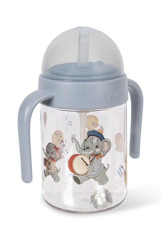 Konges Sløjd butelka dla dzieci BOTTLE WITH HANDLE KS104707.PPY2 niebieski SS26