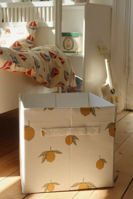 Konges Sløjd contenitore FABRIC STORAGE BASKETS pacco da 2 KS104604.PPY2 beige SS26