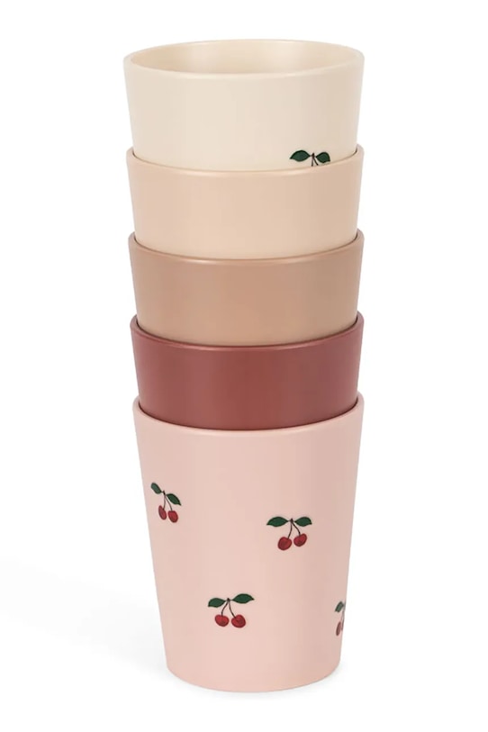 Κούπα μωρού Konges Sløjd 5 PACK CUP 5-pack ροζ KS104617.PPY2