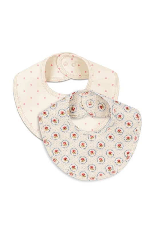 Βρεφική σαλιάρα Konges Sløjd BASIC BIBS 2-pack 2-pack μπεζ KS104663.PPY2