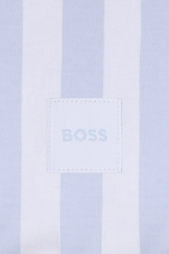 Deklice Bombažna odeja za dojenčka BOSS J53093 modra