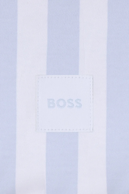 Deklice Bombažna odeja za dojenčka BOSS J53093 modra