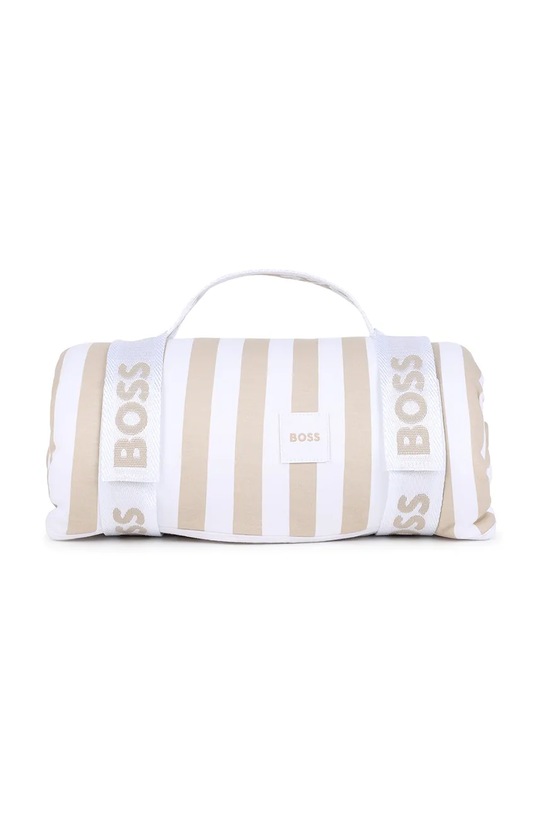 Bombažna odeja za dojenčka BOSS bež J53093