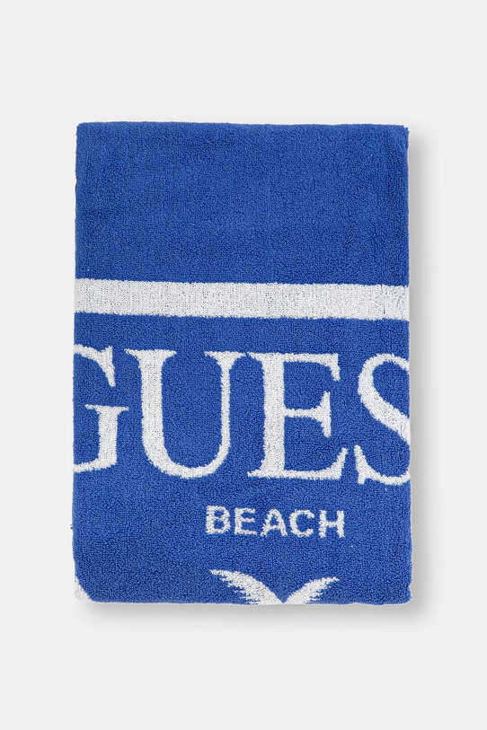 Guess ręcznik plażowy bawełniany H6GZ03.SG00P.PPY2.M niebieski SS26