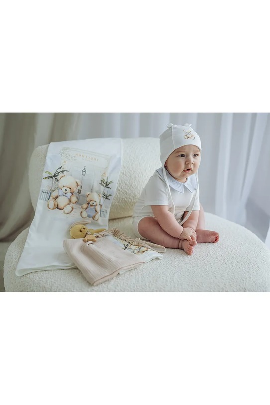 Chłopiec Jamiks otulacz niemowlęcy BUBUVA BUBUVA.Otulacz.JWI060.K beżowy