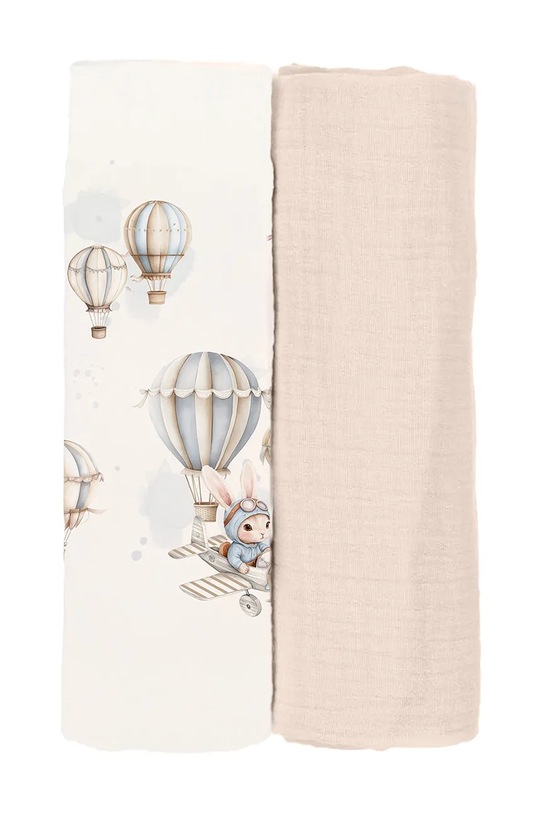 Jamiks otulacz niemowlęcy PETITINO 2-pack 2-pack beżowy PETITINO.or.Ko.JLI155.K