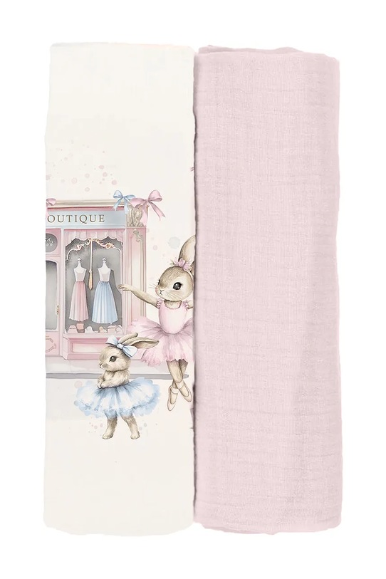 Jamiks otulacz niemowlęcy PETITINO 2-pack 2-pack różowy PETITINO.or.Ko.JLI155.K