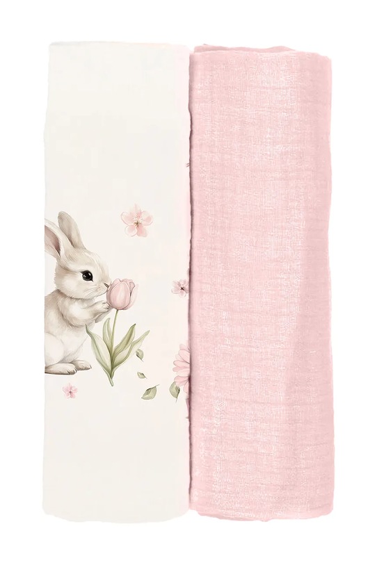 Jamiks otulacz niemowlęcy PETITINO 2-pack 2-pack różowy PETITINO.or.Ko.JLI155.K