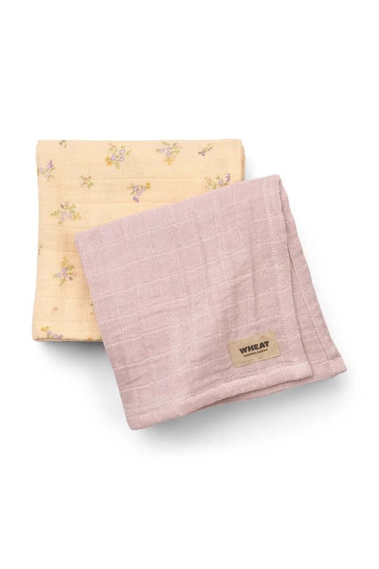 Wheat pieluszka niemowlęca bawełniana 2-pack beżowy 3890.376.GOTS