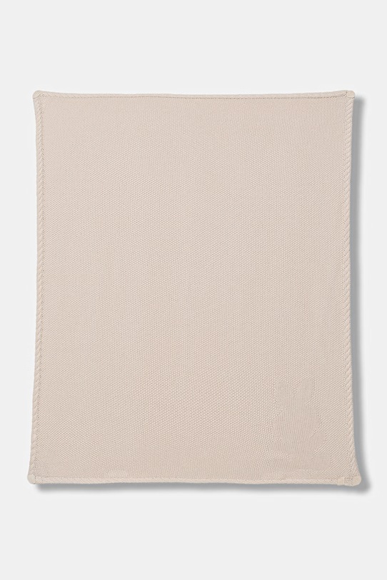 United Colors of Benetton kocyk dziecięcy bawełniany beżowy 6UHXA800S.W.Stagionale