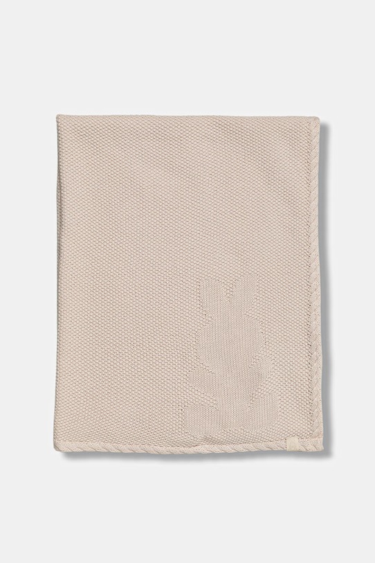 Chłopiec United Colors of Benetton kocyk dziecięcy bawełniany 6UHXA800S.W.Stagionale beżowy