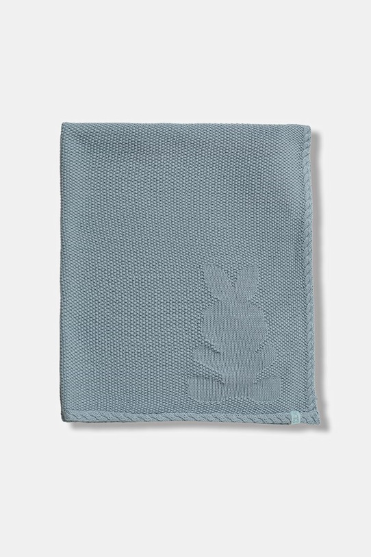 United Colors of Benetton kocyk dziecięcy bawełniany 6UHXA800S.W.Stagionale niebieski SS26