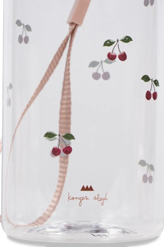 Konges Sløjd butelka na wodę dziecięca WATER BOTTLE różowy KS105635.PPY2