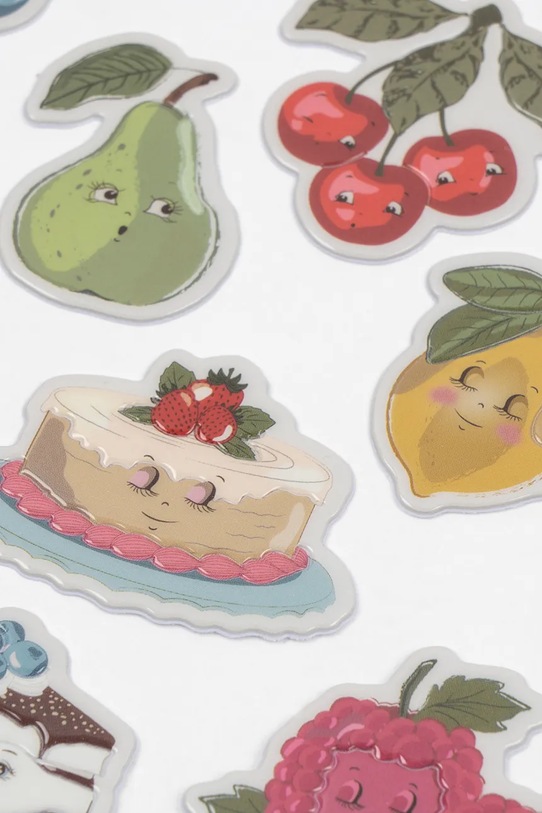 Deklice Konges Sløjd nalepke otroške PUFFY STICKERS KS105528.PPY2 pisana