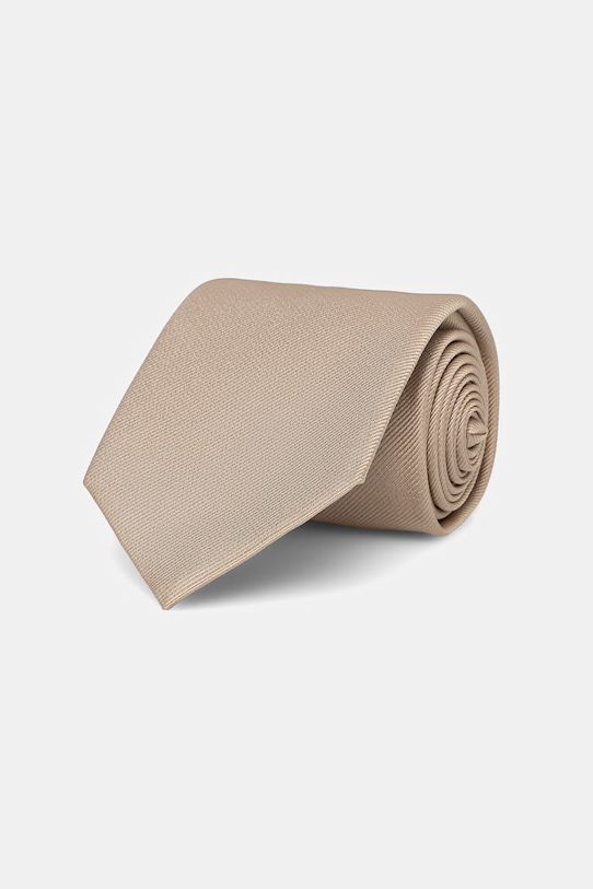 BOSS kravata pánská hedvábná H-TIE CM 7.5 ONE béžová 50556054