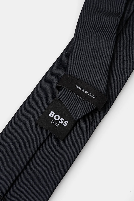 Копринена вратовръзка BOSS 50556054 тъмносин SS26