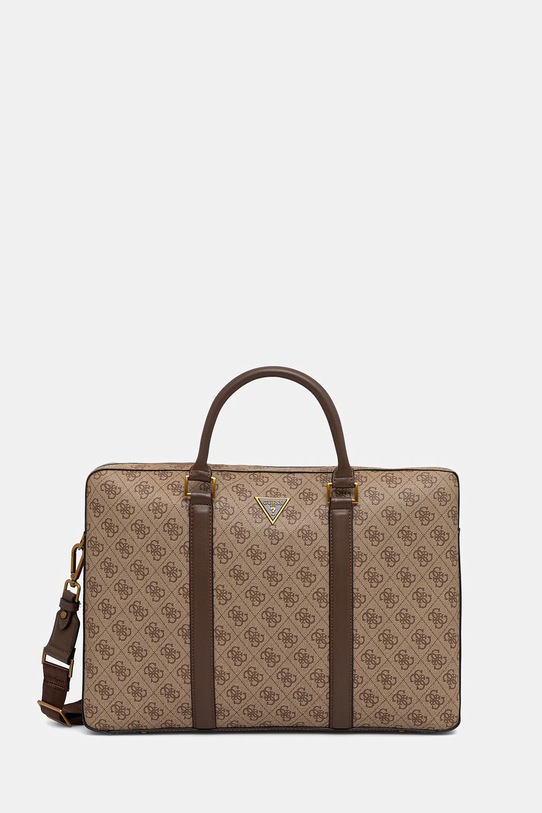 Torba za laptop Guess MILANO odgovara formatu A4 smeđa HMMILO.P6169
