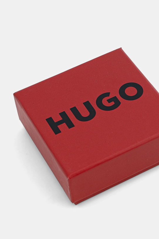 Αξεσουάρ Δερμάτινο βραχιόλι HUGO 50552596 μαύρο