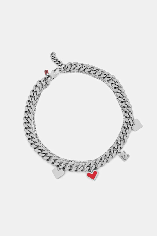 Κολιέ HUGO Συσκευασία Δώρου ασημί 50556677