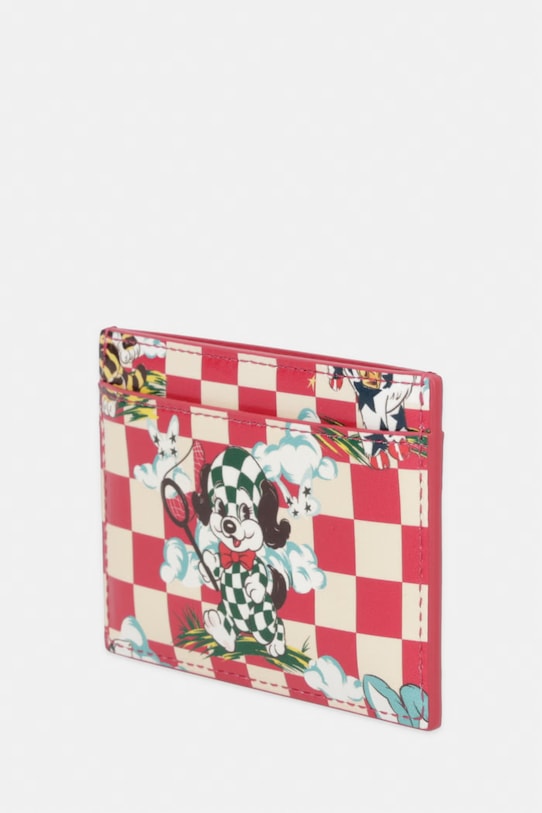 Кожаный чехол на карты Kenzo FG58PM810L40 бордо SS26