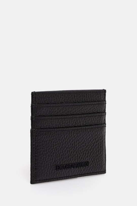Emporio Armani etui na karty i pasek skórzany czarny EM002772.AF13396