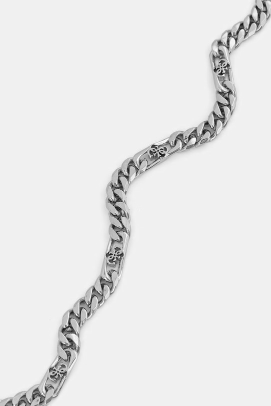 Guess bransoletka męska ze stali nierdzewnej 4G FRONTIERS JUMB06.034JW srebrny SS26